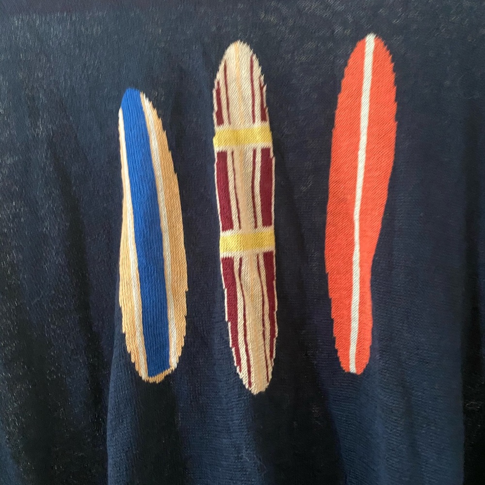 J.Crew Surfboard Print Sweater - Picture 2 of 3